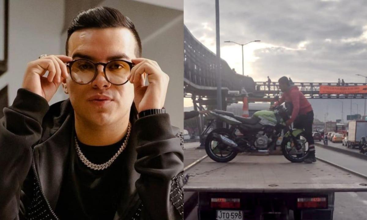 Yeison Jiménez, el “ángel” de joven que fue multado por subir moto a TransMilenio